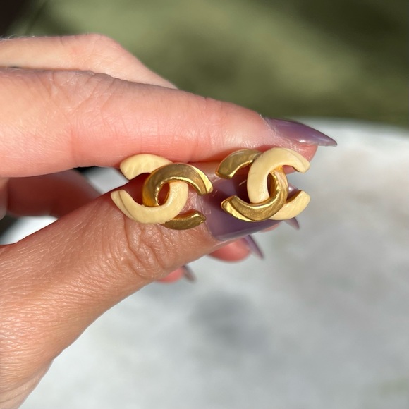 CHANEL Jewelry - SOLD - Chanel CC Logo Earrings